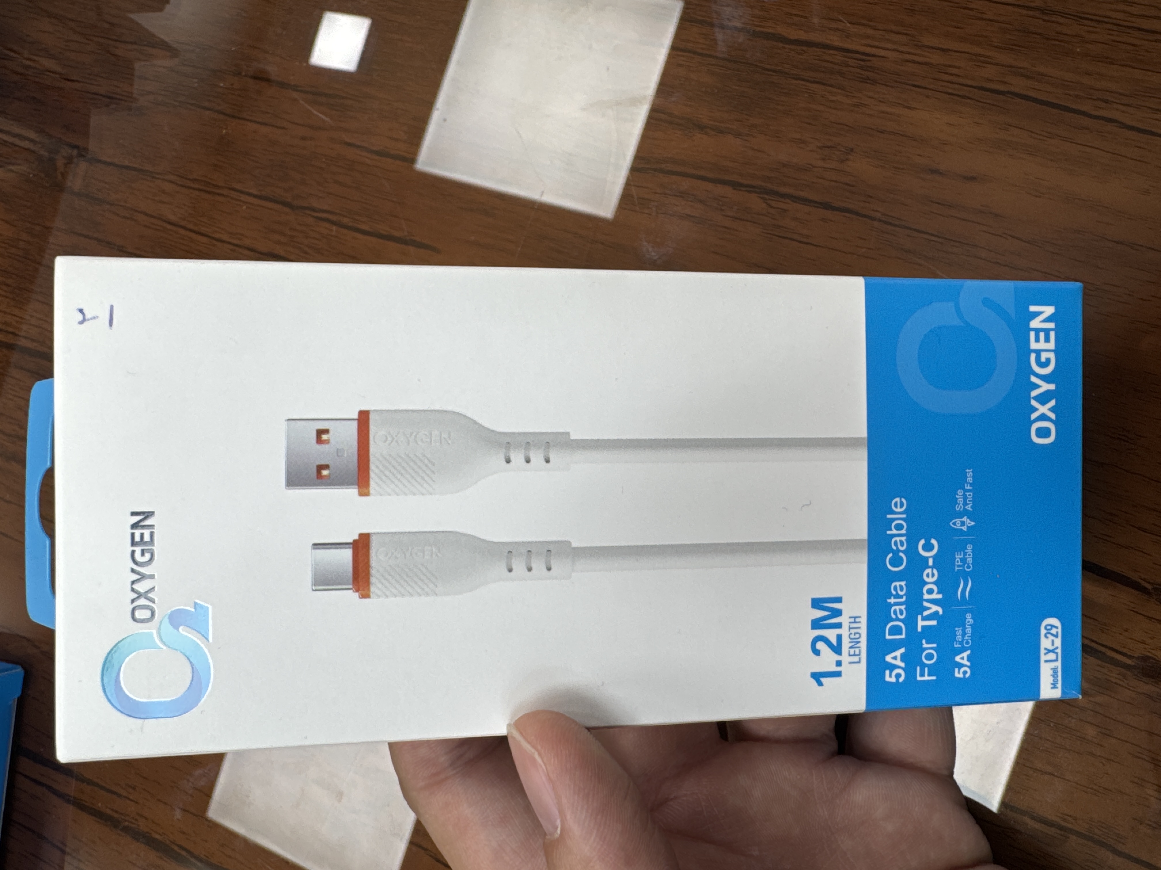 کابل USB به تایپ C برند اکسیژن مدل LX29